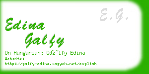 edina galfy business card